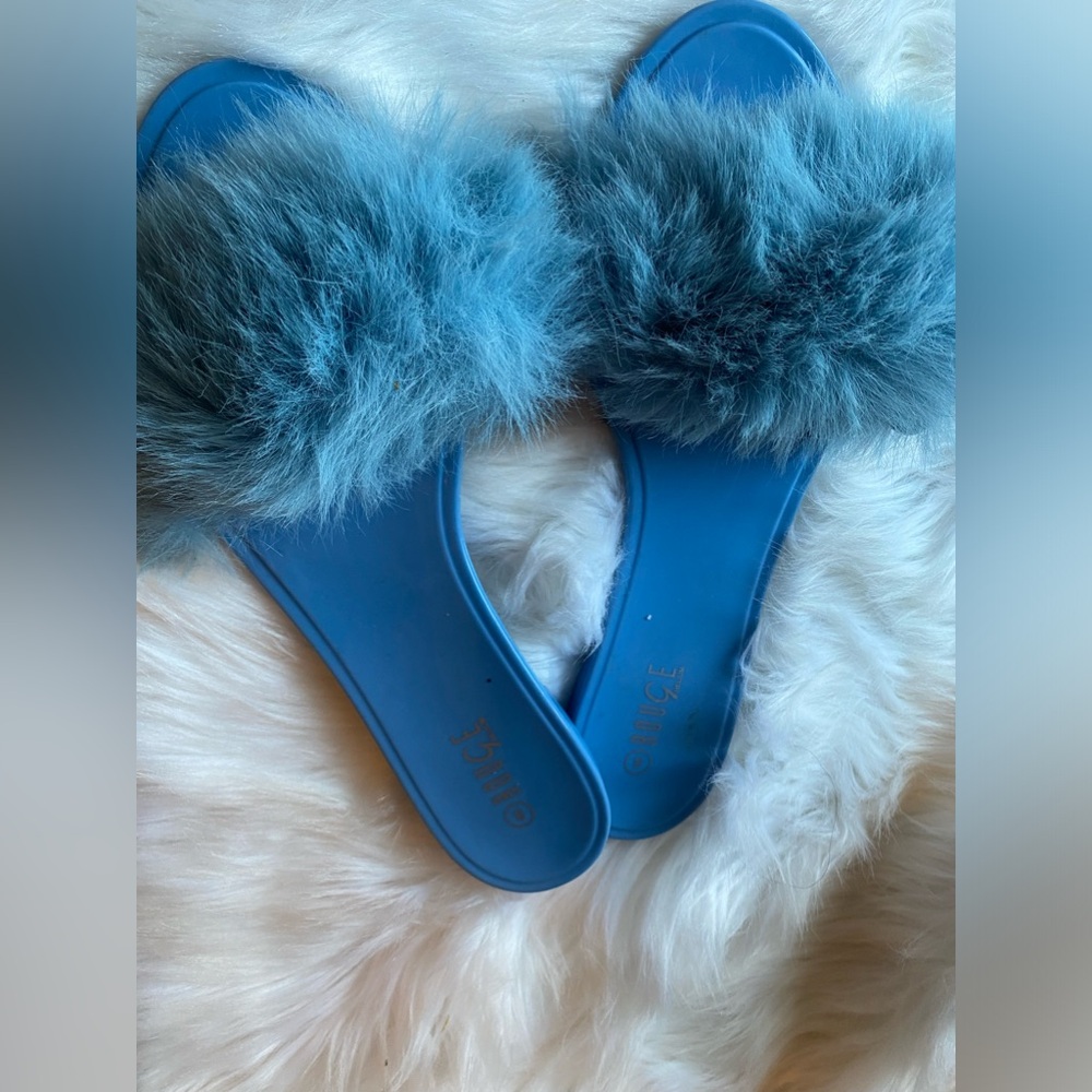 blue sandals